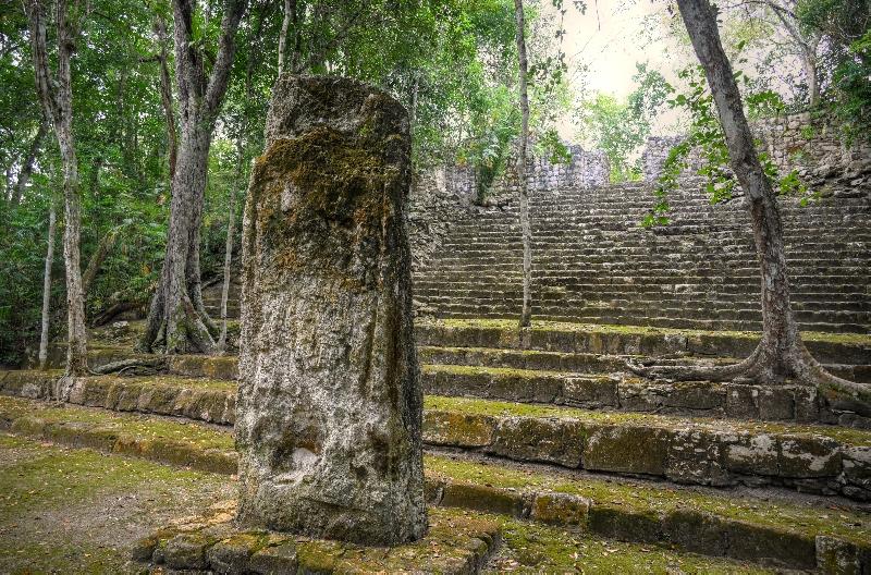 Calakmul pyramids, Mexico